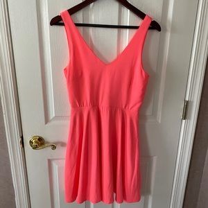 Neon pink dress